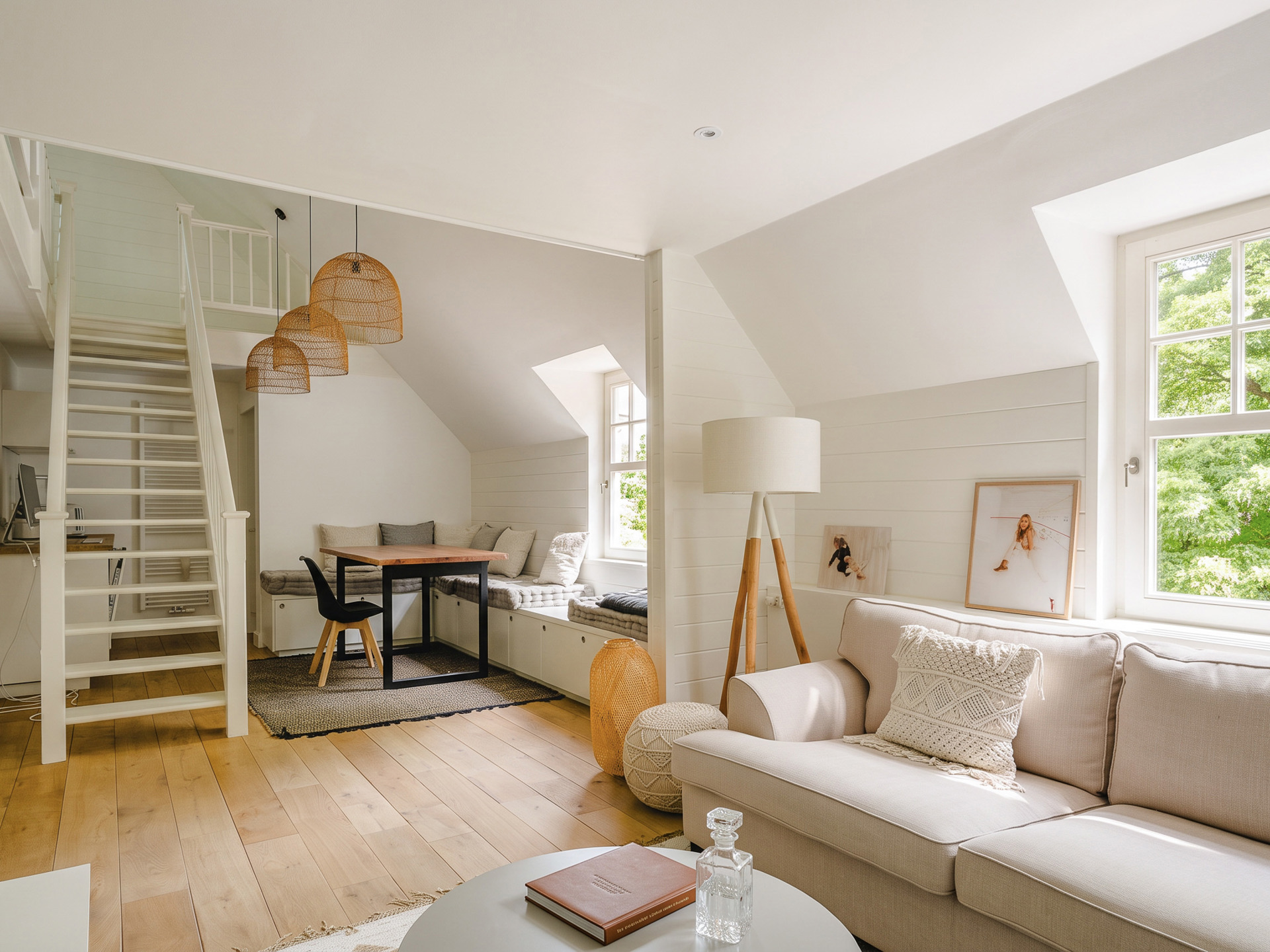 Appartement indépendant — coin salon et mezzanine